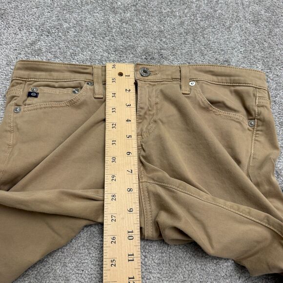 AG Adriano Goldschmied The Stilt Cigarette Pants Womens 28R Tan Khaki Straight - Picture 13 of 16